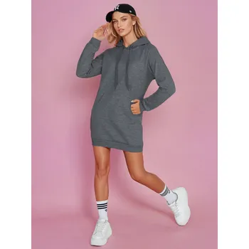 Dámská mikina Dámská oversize mikina s kapucí TIMMY DStreet šedá 3239828