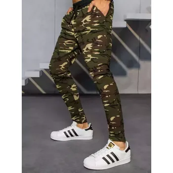 Pánské tepláky DStreet Camo DStreet černá | hnědá 1650302