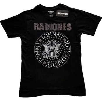 Ramones Tričko Presidential Seal Embellished Unisex Black 2XL