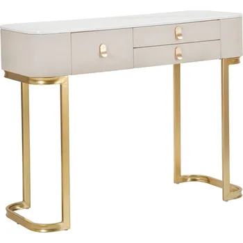 Konzolový stolek Konzolový stolek v béžovo-zlaté barvě 40x100 cm Beauty – Mauro Ferretti ID_1602322
