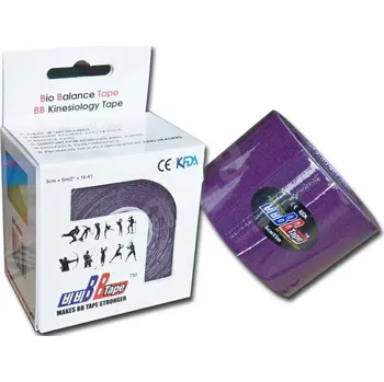 Tejpovací páska Kineziologický tejp BB Tape z hedvábí Barva: fialová