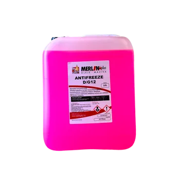 Náplň do chladiče a ostřikovače MERLIN ANTIFREEZE D/G12 (10L kanystr) 14-01-0058