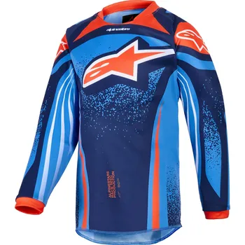 Sport Dětský motokrosový dres Alpinestars Racer Nomur tmavě modro-oranžovo-černý