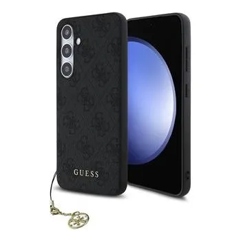 Pouzdro na mobilní telefon Guess 4G Charm Zadní Kryt pro Samsung Galaxy S24 FE Grey