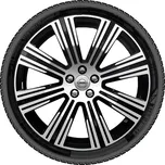 Volvo zimní kola 20", 8paprskový design s diamantovým výbrusem/černá (32373594) Continental