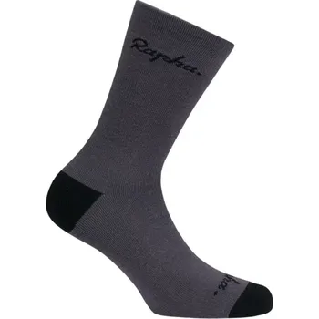 Pánské ponožky Ponožky RAPHA Merino Socks Dark Grey/Black - M