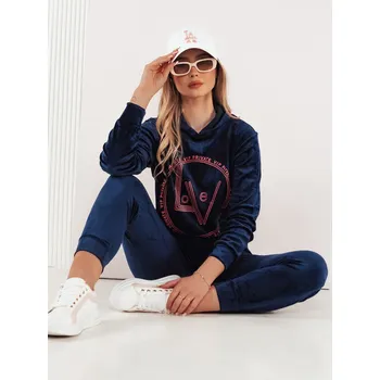 Dámský vélurový set VIP PRIVATE Barva tmavě modrá DSTREET DStreet černá 2453622