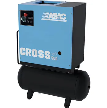 Kompresor ABAC kompresory Šroubový kompresor CRS-4/10-100 příkon 4 kW, výkon 498 l/min, tlak 10 bar, vzdušník 100 l, napětí 400/50 V/Hz