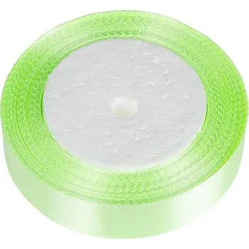 Stuha saténová světle zelená 20 mm/ 22,5m