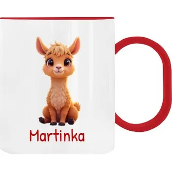 Dětský hrnek plastový s potiskem Lamička se jménem