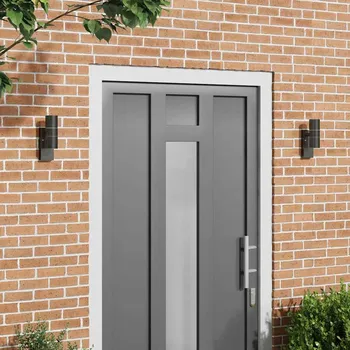 Stojací lampa zahrada-XL Venkovní nástěnné svítidlo 2 pcs Černá 7 x 10 x 22 cm 4005996