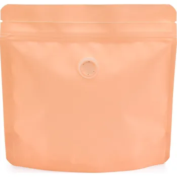 Sáček na potraviny Doypack ZIP | Peach Fuzz supermat | ventil (barva roku 2024) obsah 250g (200 x 190 + 80 mm)