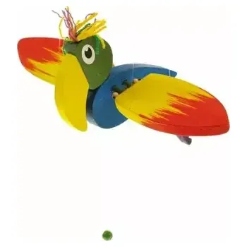 Dřevěná hračka Česká dřevěná hračka Papoušek malý (CH21505)