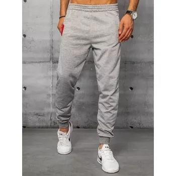 Pánské oblečení Pánské teplákové kalhoty světle šedé Dstreet DStreet šedá 1619810