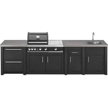 Zahradní gril Luxusní venkovní kuchyně Grandpro EXCLUSIVE Premium Plus 1 XL Graphite