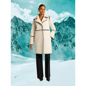 Dámský kabát Dámský kabát Beaumont Darina Off White