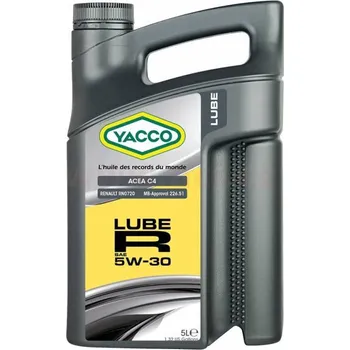 Motorový olej YACCO motorový olej plně syntetický LUBE R 5W30 5l