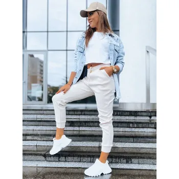 Dámské kalhoty Dámské kalhoty teplákové MARIE Barva béžová DSTREET DStreet šedá 2455532