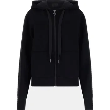 Dámská mikina Dámská Mikina GUESS NEW HOODED SCUBA SWEATSHIRT W5YQ05KBYE2-JBLK – Černá S