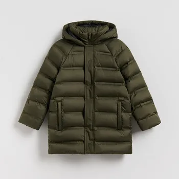 Chlapecká bunda Reserved - Prošívaná péřová bunda - zelená - QF995-87X - QF995-87X-152