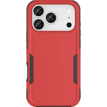 Pouzdro na mobilní telefon Super odolný kryt pro iPhone 17 Pro Max - červený