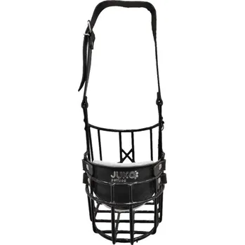 Náhubek pro psa Náhubek černý/kůže bernardýn, novofundlandský - fena