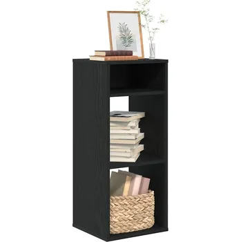 Knihovna zahrada-XL Knihovna černá 34x31x80 cm kompozitní dřevo 860275