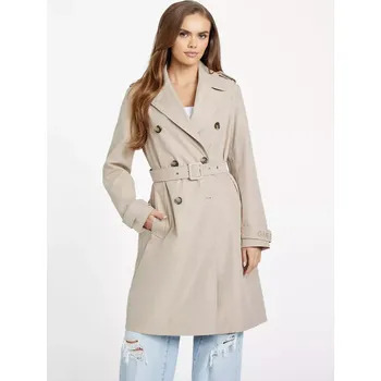 Dámský kabát GUESS dámský jarní, podzimní kabát trenčkot Mally hnědý L