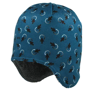 Kojenecká čepice RDX Chlapecká čepice na uši Šipky Petrolejová Vel. 7