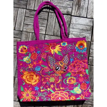 Taška přes rameno (čivava, růžová)