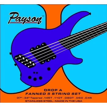 Struna pro kytaru a smyčcový nástroj Payson Fanned SS 5 Drop A + prodloužená záruka 3 roky