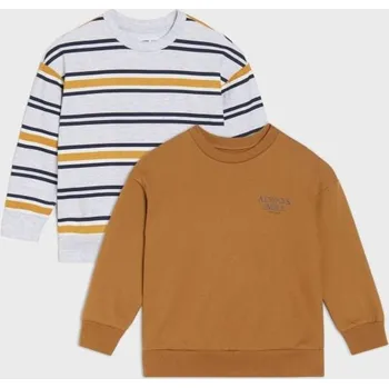 Chlapecká mikina Sinsay - Sada 2&nbsp;mikin - hnědá - 868GE-82X - 868GE-82X-110