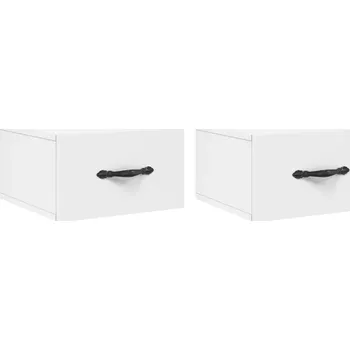 Noční stolek Závěsný noční stolek bílý 35x35x20 cm