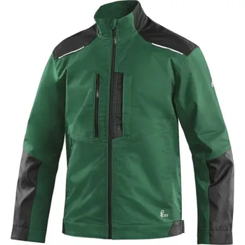 pracovní blůza CANIS Pánská blůza CXS SOLIS FLEX, zeleno-černá, Barva zeleno-čierna, Velikost 52