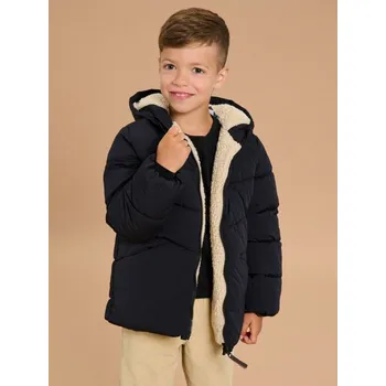 Chlapecká bunda Sinsay - Bunda puffer s&nbsp;kapucí - černá - 439FC-99X - 439FC-99X-134