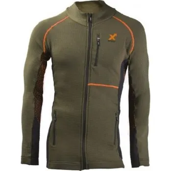 Pánská mikina X TECH Funkční mikina FELPA COMPASS, +5/+25°C, zelená, XTECH, Barva zelená, Velikost S