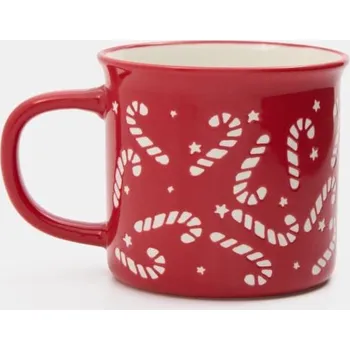 Sinsay - Keramický hrnek s uchem s vánočním motivem - červená - 558ES-33X - 558ES-33X-ONE