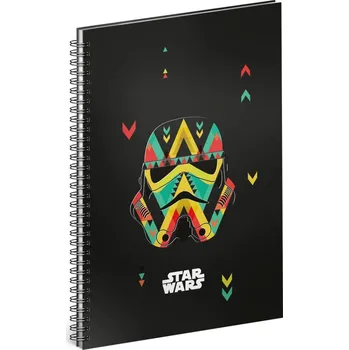 Zápisník Spirálový blok Star Wars – Black, linkovaný, A5