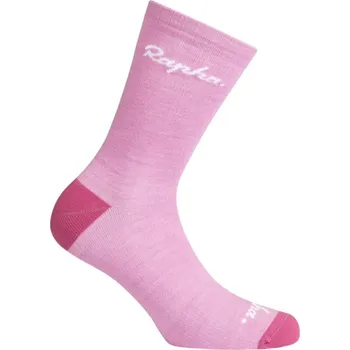 Pánské ponožky Ponožky RAPHA Merino Socks Dusty Mauve/White - XL