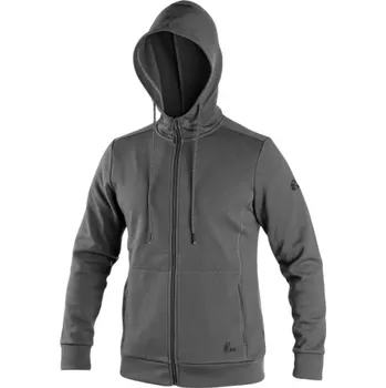 Pánská mikina CANIS Pánská mikina CXS HARRISON, šedo-černá, Barva sivo-čierna, Velikost 3XL