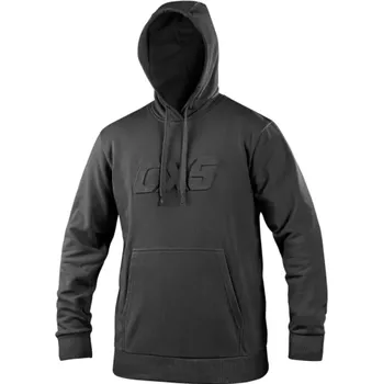 Pánská mikina CANIS Pánská mikina CXS ALTON s kapucí a logem, černá, Barva čierna, Velikost XL