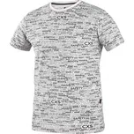 CANIS Pánské triko s krátkým rukávem DARREN CXS, bílé, Barva biela, Velikost XL