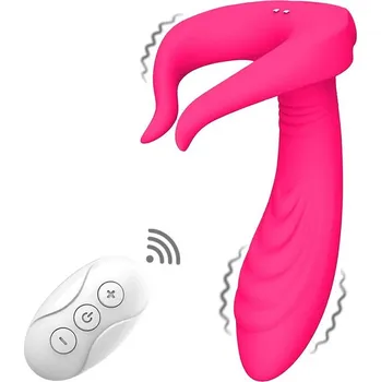 Vibrátor Romant Couple párový vibrátor a masturbátor 2v1 růžový