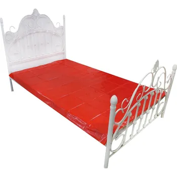 Klinik sex BASIC X Lakované ložní prádlo - PVC prostěradlo červené
