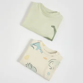 Chlapecké tričko Reserved - Dlouhý bavlněný rukáv 2 ks - tělová - 571BF-02X - 571BF-02X-74