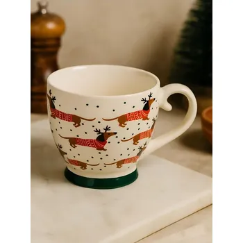 Sinsay - Hrnek s vánočním motivem - zelená - 082GI-77X - 082GI-77X-ONE