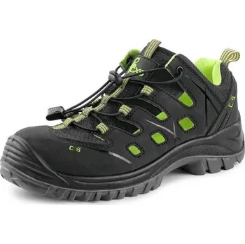 Pracovní obuv CANIS Sandál UNIVERSE SOLAR S1P ESD, CANIS, Barva čierno-zelená, Velikost 40