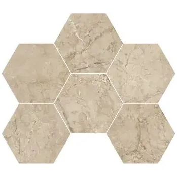 Obklad Atelier Esagona Shade River Polished - dlaždice mozaika 29,3x38 hnědá lesk ATL668L