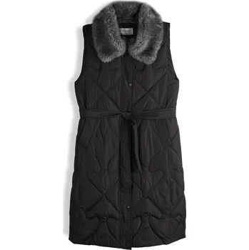 GATE Dlouhá vesta s límcem z umělé kožešiny 34 625-0674/89