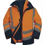 DELTA PLUS Reflexní bunda OPTIMUM 3 HI-VIS 4V1, oranžovo-modrá, Barva oranžovo-modrá, Velikost XL